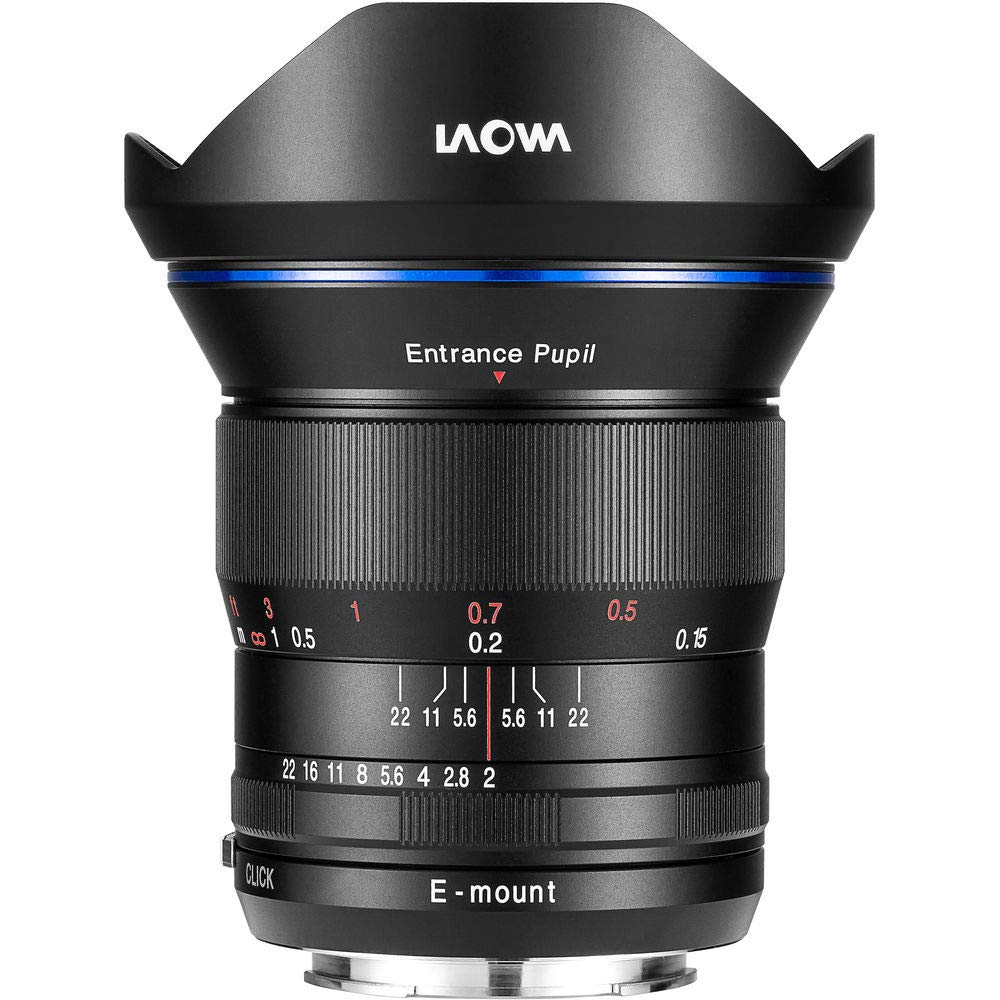 Laowa Kompatibel mit Sony FE Weitwinkelobjektiv VE1520SFE 15 mm F2 Zero Verzerrung, Schwarz