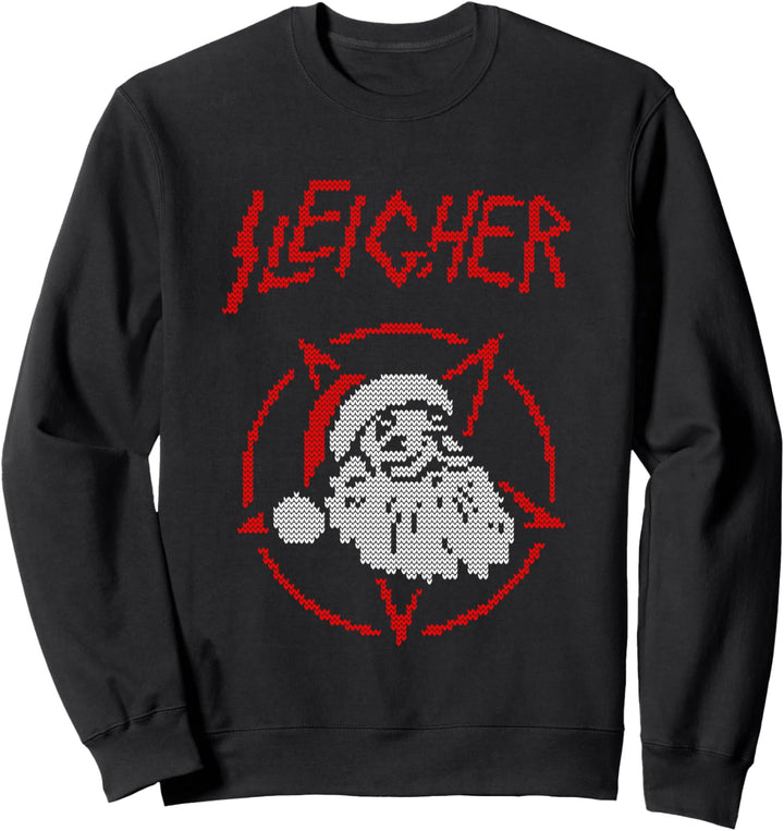 Sleigher Metal Santa T-Shirt | Funny Christmas Sweatshirt
