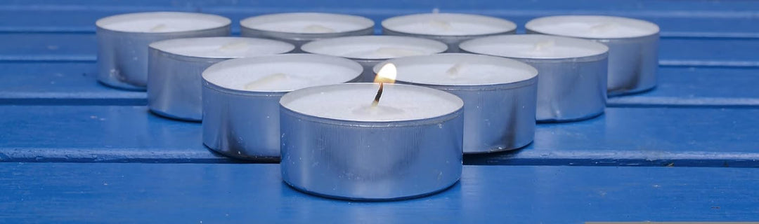 Pritogo Teelichter, Weiss in Aluhülle Ø 3,8 * 2,5 cm, Russfrei, Brenndauer: 8 Stunden (600 Stück)