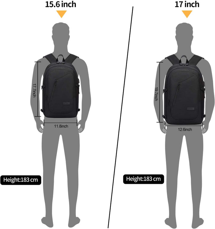 Laptop Rucksack Herren,17 Zoll Laptop Anti Diebstahl Rucksack Tasche Schulrucksack Business Notebook