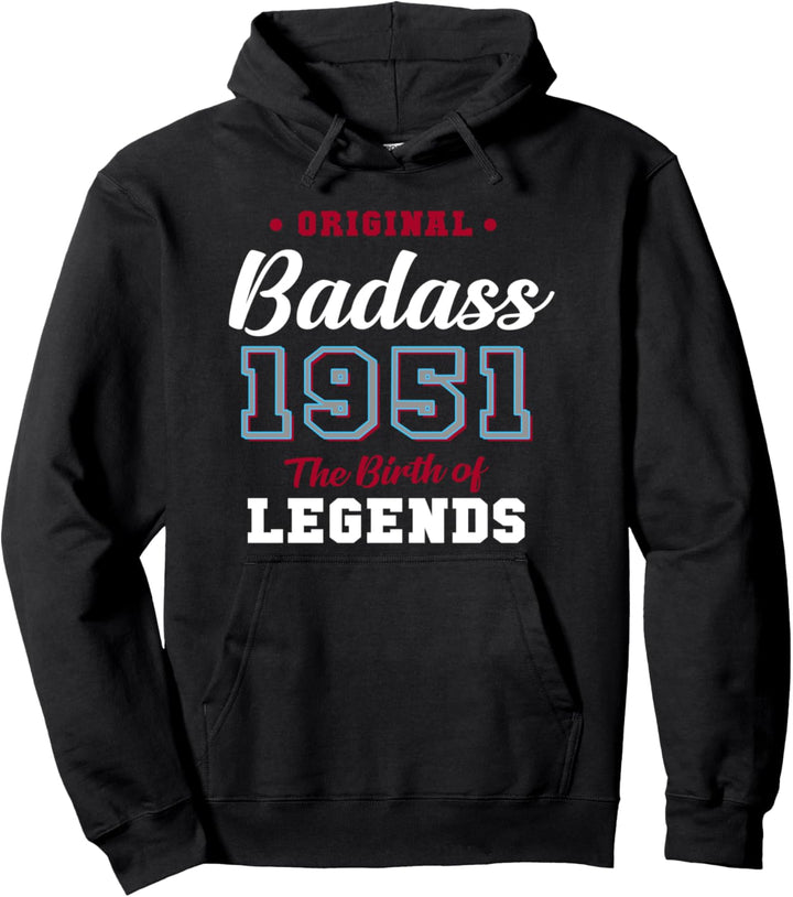70. Geburtstagsgeschenk Badass Legend 1951 70 Jahren Pullover Hoodie
