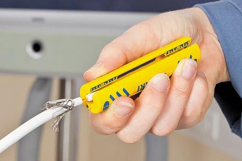 Jokari Kabelverarbeitungs-Set Secura II (für Coaxialkabel ø 4,8-7,5 mm und Rundkabel ø 8-13 mm, Abis