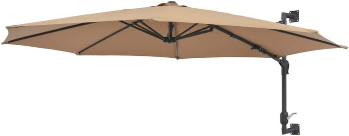 Festnight Wand-Sonnenschirm ? 300 cm Wandmontage | Ampelschirm mit Metallmast | Gartenschirm Terrass