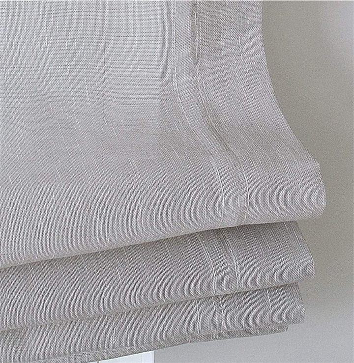 Raffrollo Schlaufenrollo Brondby Taupe halbtransparent Breite 120 cm x Höhe 145 cm B120 x H145 cm Ta
