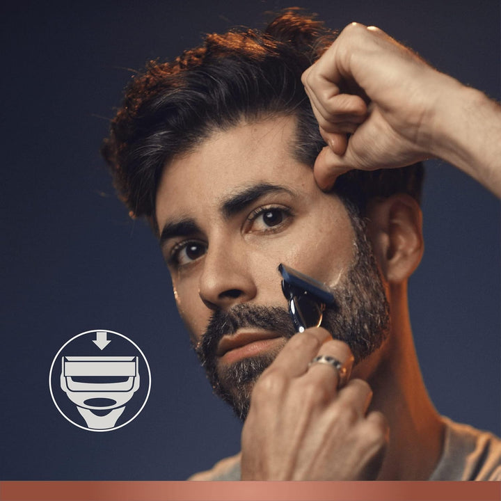 King C. Gillette Klingen für Rasierer und Trimmer für Männer, 3 Stück, Klingen Perfekt Markieren Kon