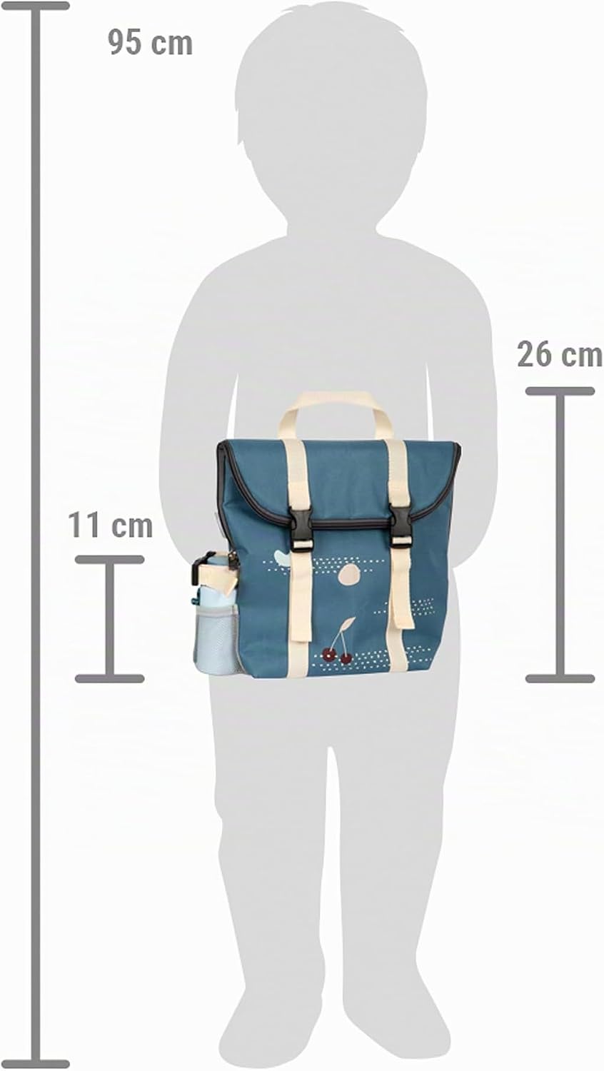 small Foot Picknickrucksack „Tasty“ aus Holz, Picknick-Spielset mit umfangreichem Zubehör, Rucksack