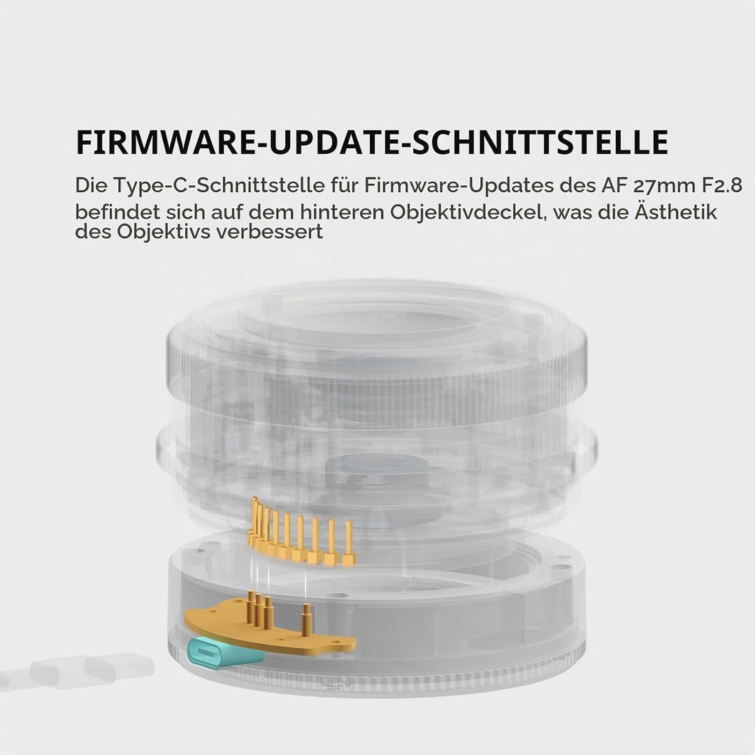 TTARTISAN AF 27 mm F2.8 Objektiv APS-C Autofokus Objektive für Fuji X Mount (X, Schwarz) X-mount Sch