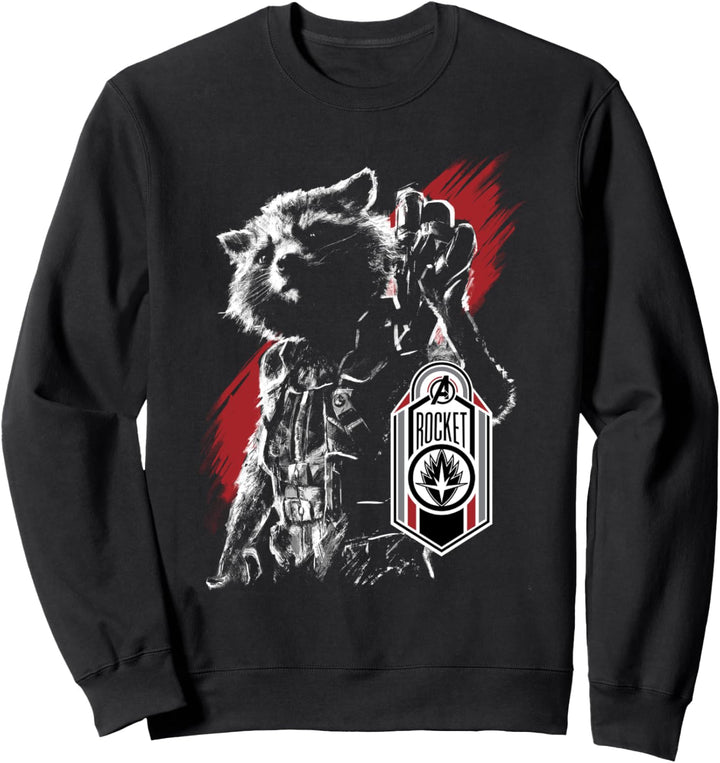 Marvel Avengers: Endgame Rocket Dark Portrait Sweatshirt