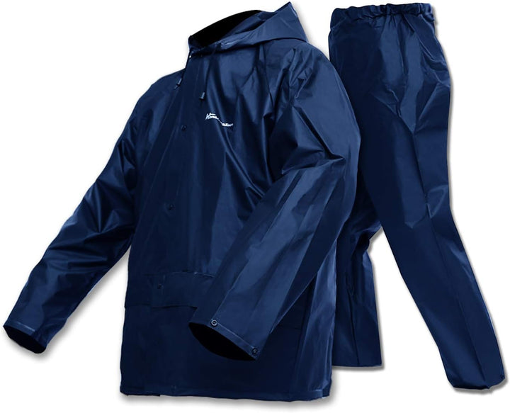 WCBDUT Arbeitskleidung Jacke und Hose Set für Herren/Damen, ultraleichter wasserdichter Regenmantel,
