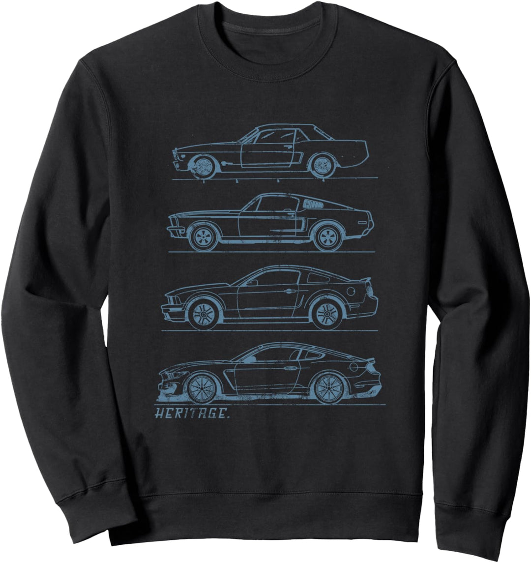 Klassisches Old-School-Muscle-Car-Evolution-Erbe-Design Sweatshirt