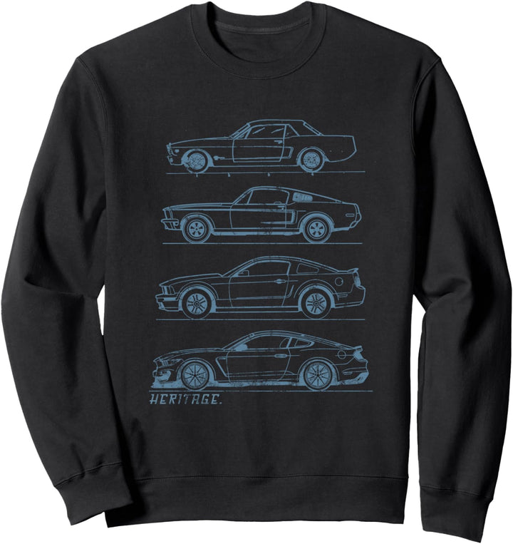 Klassisches Old-School-Muscle-Car-Evolution-Erbe-Design Sweatshirt
