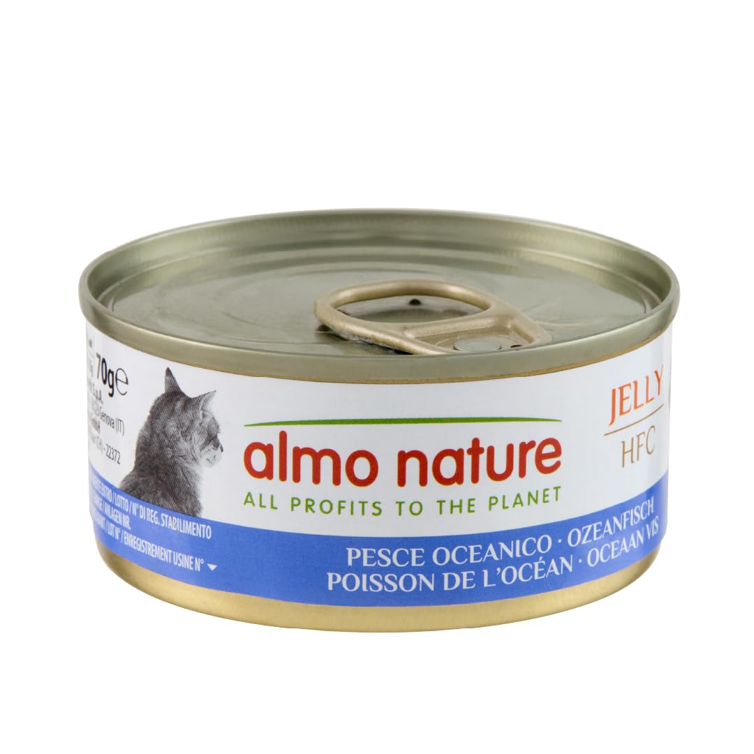 Almo Nature HFC Jelly Katzenfutter nass -Ozeanfisch 24er Pack (24 x 70g) Ozeanfisch 70 g (24er Pack)