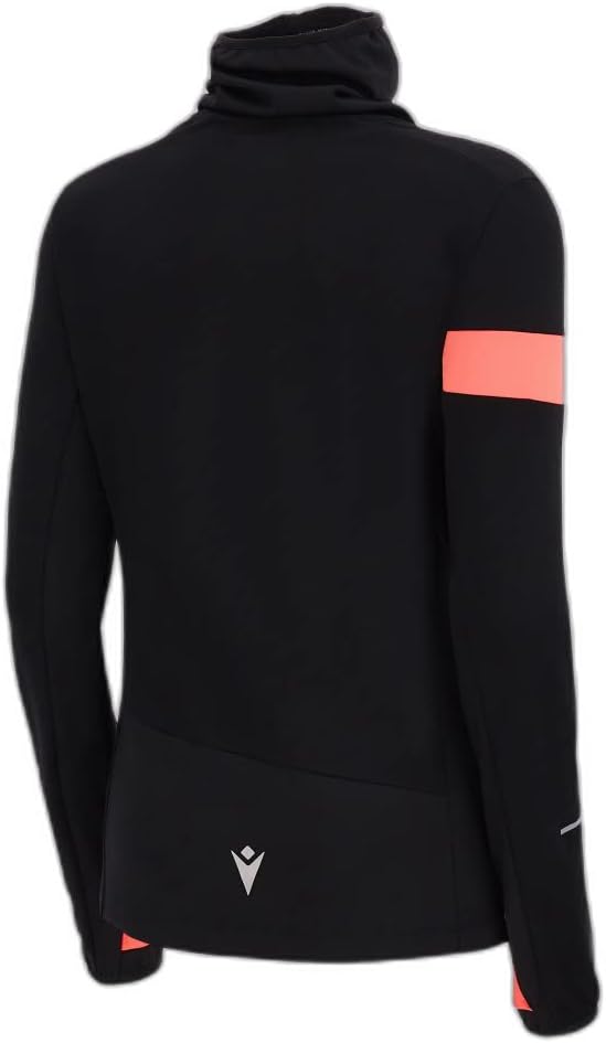 Macron Damen Run FCC Blondie High Neck Top Woman Blk/Ncor Laufshirt M Schwarz, M Schwarz