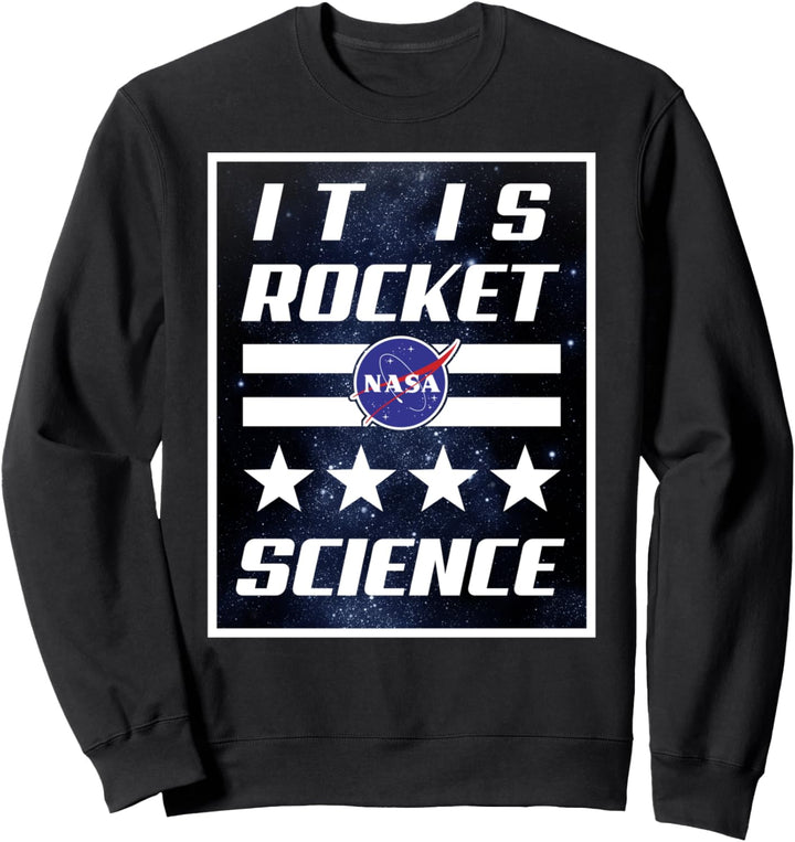 NASA It Is Rocket Science Galactic Stars And Stripes Poster Sweatshirt
