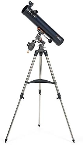 Celestron 31035 AstroMaster 76EQ Newtonsches Spiegelteleskop - mit Zwei Okularen, höheneinstellbarem