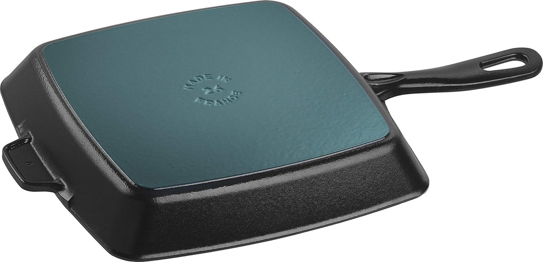 STAUB 1003305 Amerikanische Grillpfanne, Gusseisen, induktionsgeeignet, 26 cm, Schwarz Schwarz 26 cm