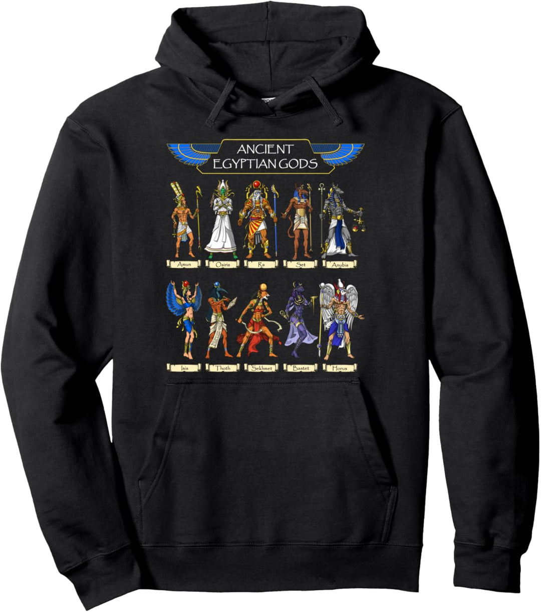 Ägyptische Götter Mythologie Pharao Anubis Thoth Sekhmet Pullover Hoodie