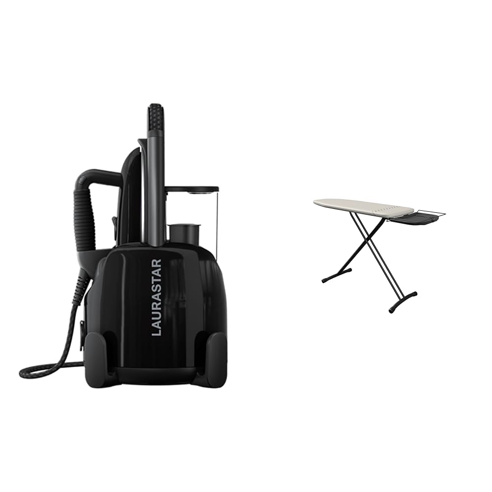 Laurastar Lift Plus Ultimate Black Dampfbügelstation & Bügelbrett Comfortboard Bundle mit Bügelbrett
