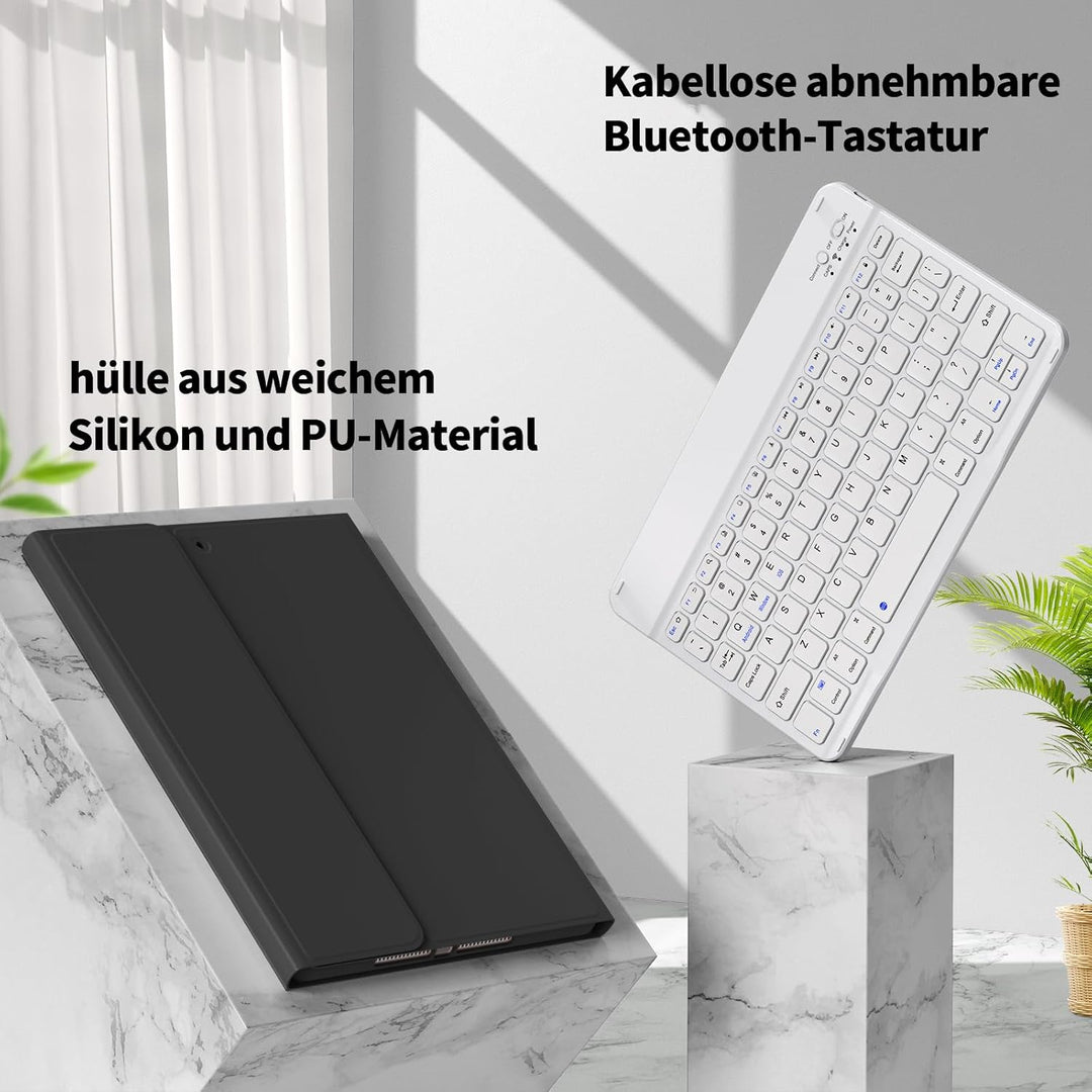 Tastatur Hülle für iPad 9. Generation / 8. Generation / 7.Generation 10,2 Zoll, Magnetisch Abnehmbar