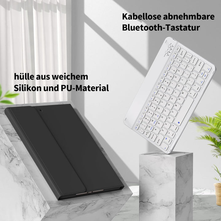 Tastatur Hülle für iPad 9. Generation / 8. Generation / 7.Generation 10,2 Zoll, Magnetisch Abnehmbar