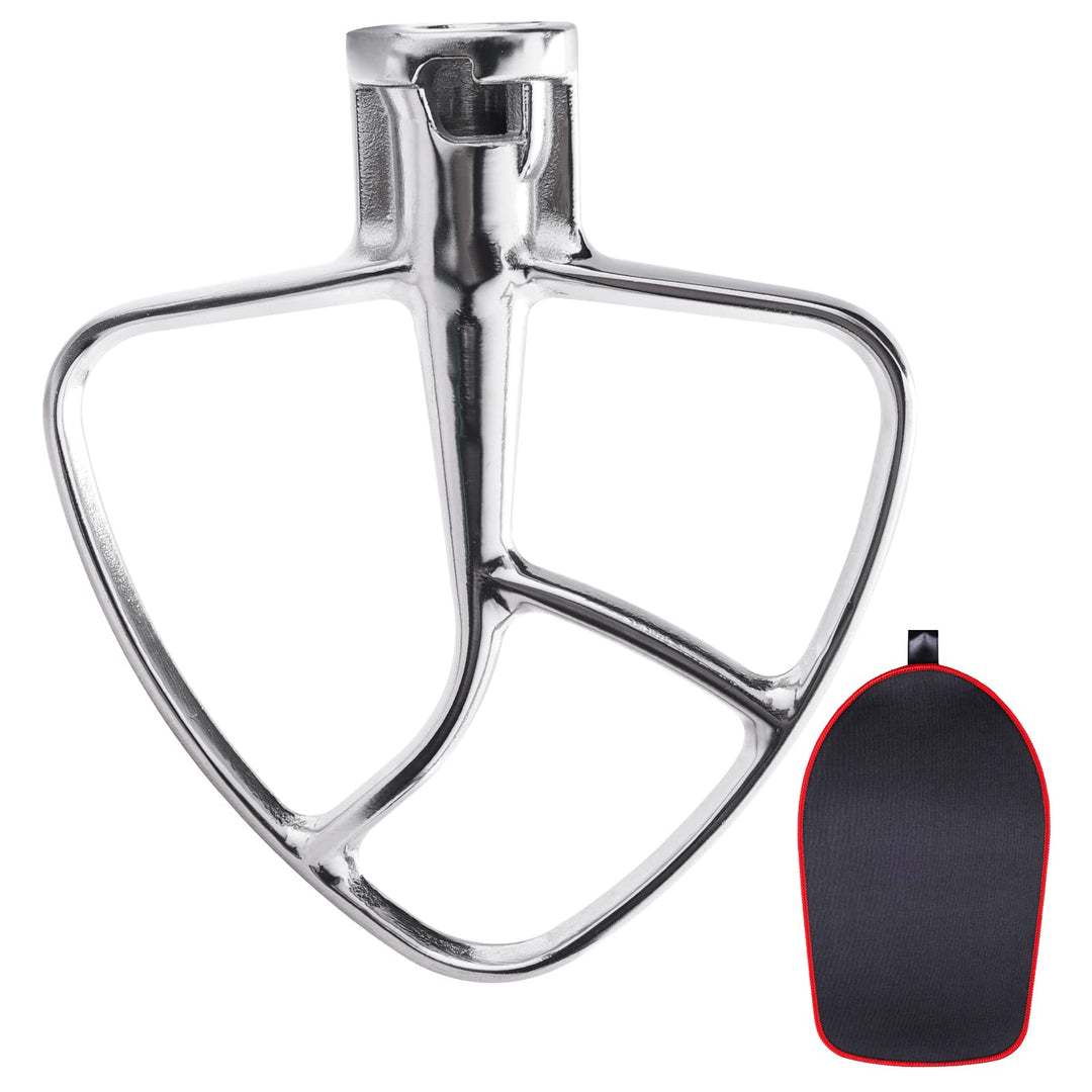 Flachrührer-Aufsatz aus Edelstahl für KitchenAid 4,5–5 Quart Mittelgrosse Küchenmaschinen mit kippba