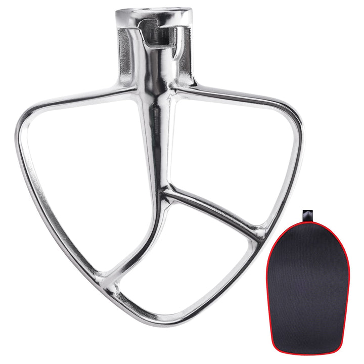 Flachrührer-Aufsatz aus Edelstahl für KitchenAid 4,5–5 Quart Mittelgrosse Küchenmaschinen mit kippba