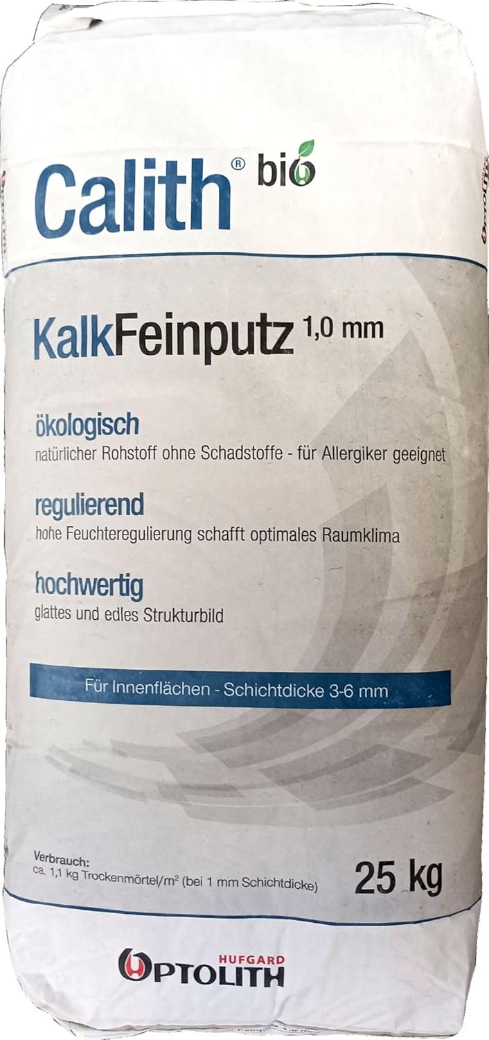 25 kg Calith® Kalkfeinputz Körnung 1,0 mm Kalkputz Putzmörtel