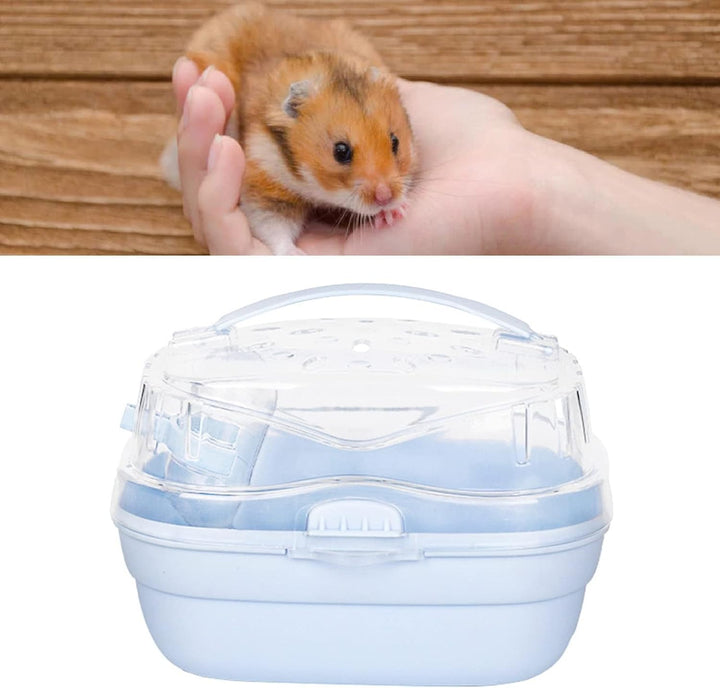 Pssopp Hamster-Tragekäfig, Tragbare Hamster-Tragetasche Kleintier-Tragetasche für Reisen Im Freien (