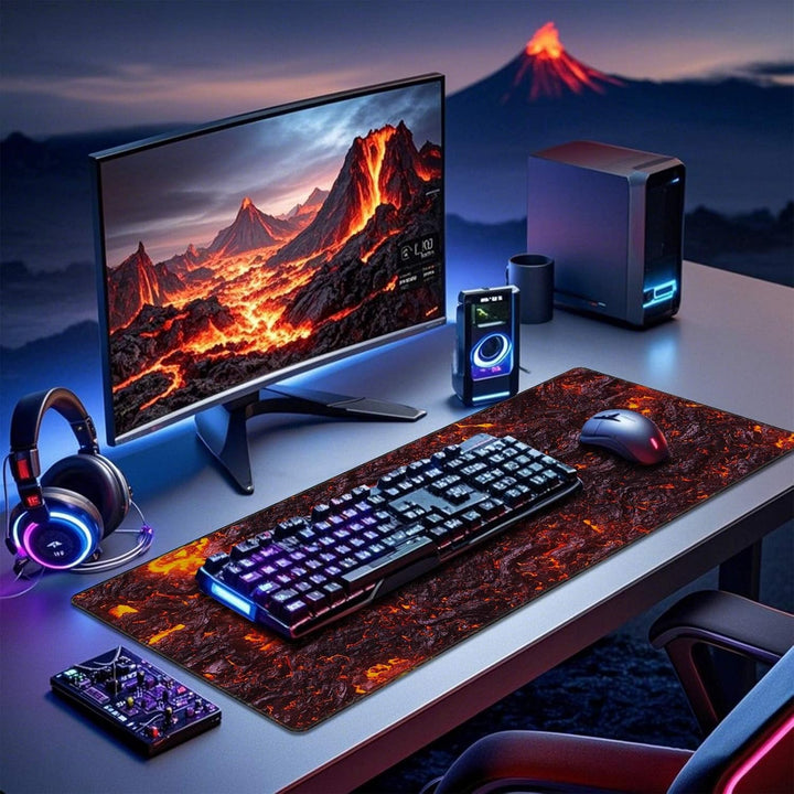 JIALONG Gaming Mauspad, XXL Mousepad, Durable Tischunterlage Schreibtischunterlage mit genähten Kant