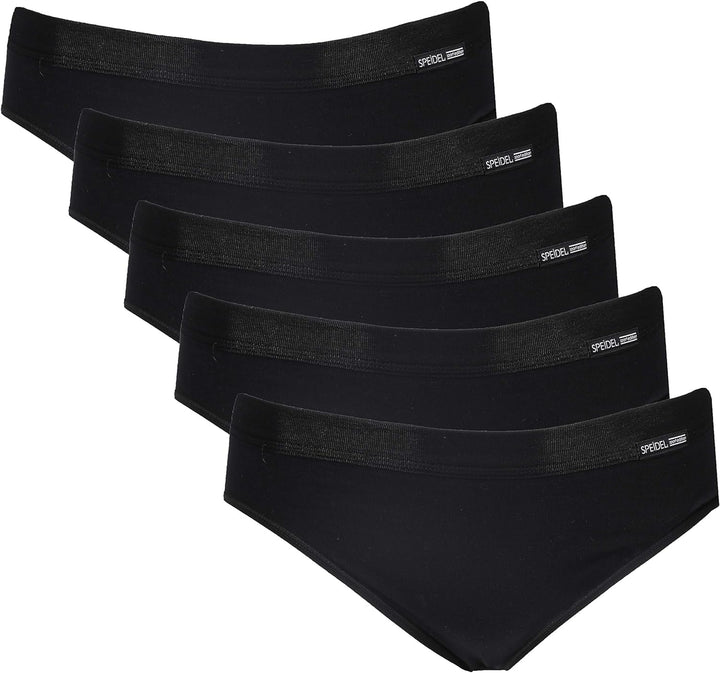 5er Pack Jazzpants Sport Edition Slip Damen Bio Baumwolle Farbe schwarz Grössen 46, 46