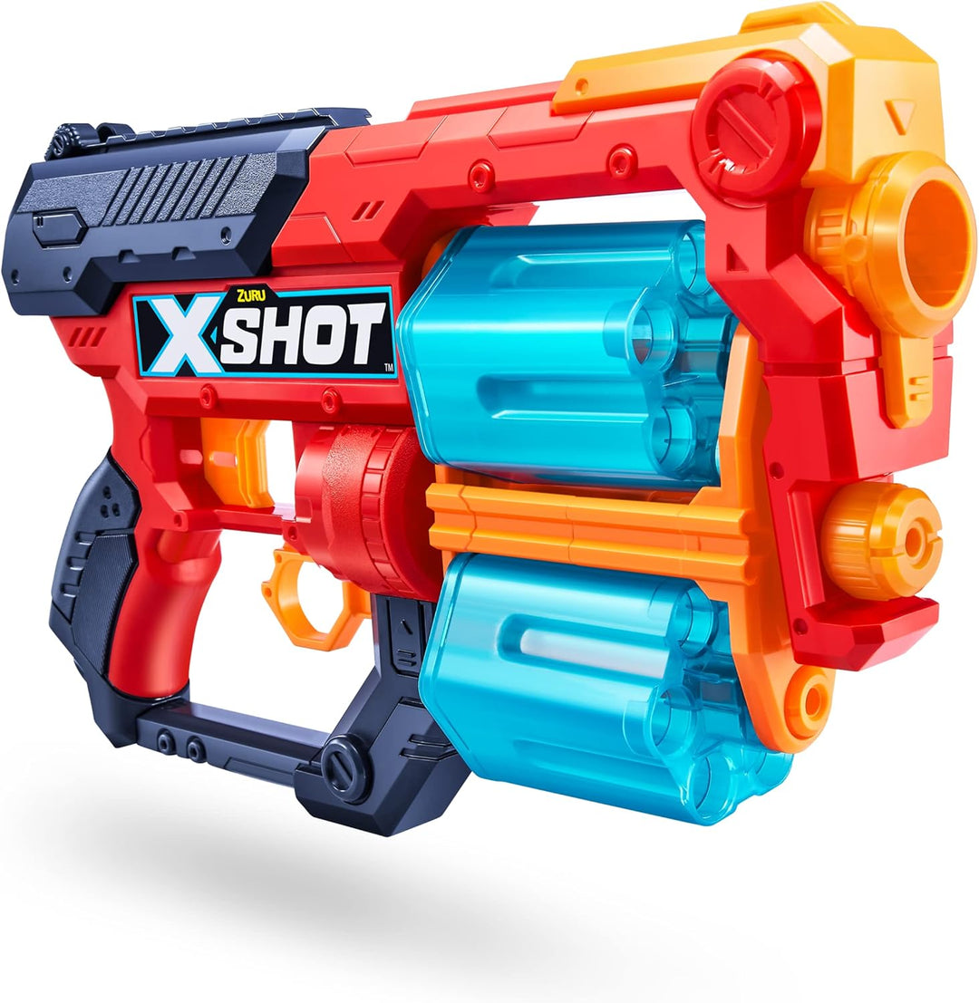 XSHOT Excel Xcess Foam Dart Blaster (2er Pack TK-12, 48 Darts), 36481-2022, Rot