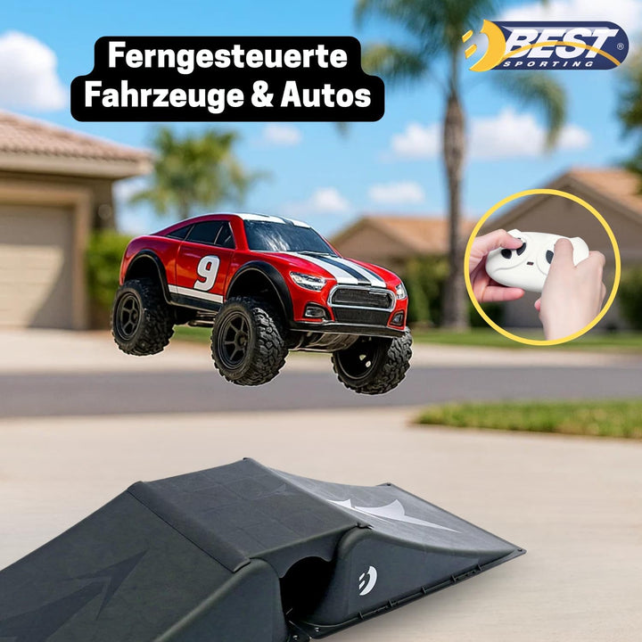 Best Sporting Rampen-Set für Skateboard, BMX-Rad, Skater und RC Cars (Rampe 2 + 1), Rampe 2 + 1