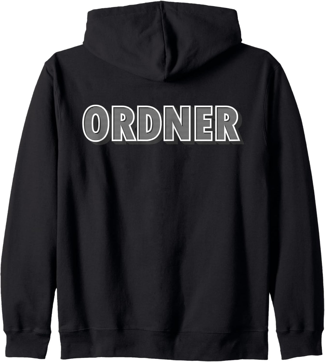 ORDNER SECURITY Vorne & Hinten Sicherheitsdienst Wachdienst Kapuzenjacke