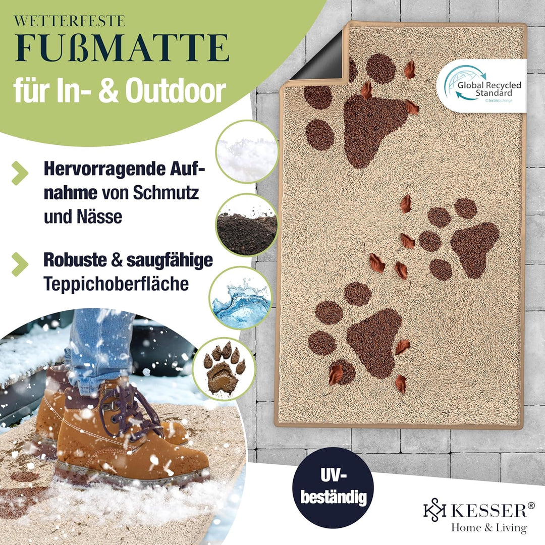 KESSER Schmutzfangmatte, Profi Fussmatte in vielen Grössen, Türmatte, Teppich, Fussabtreter & Fussab