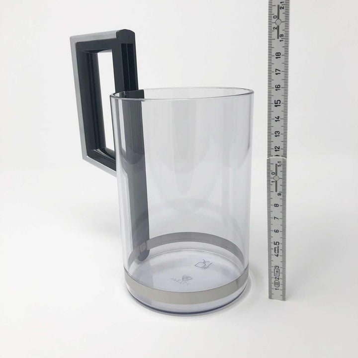 UNGROL Milchbehälter für DeLonghi 7313229411, Höhe 15,5 cm, Silber, Zylindrisch, mit Deckel