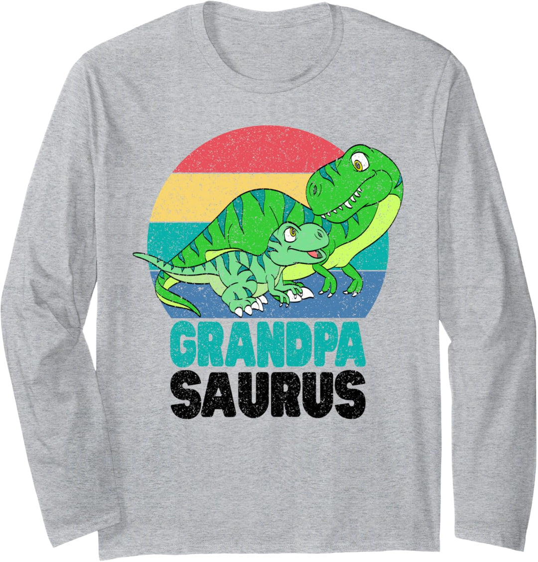 Dinosaur Grandpa T-Rex Grandpasaurus Baby Family Matching Langarmshirt