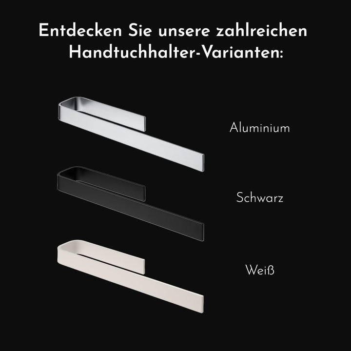 Bürstenking Handtuchhalter ohne Bohren – 39 cm – Selbstklebender Handtuchhalter – einarmige Halterun