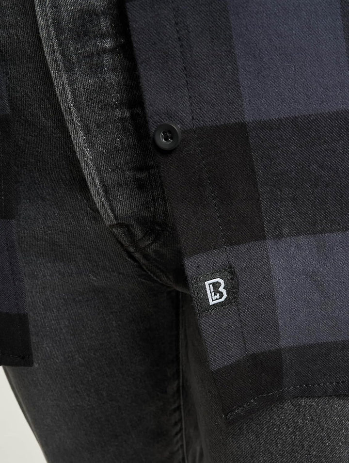 Brandit Herren Amy Flanell Shirt Girls 7XL Black/Grey, 7XL Black/Grey