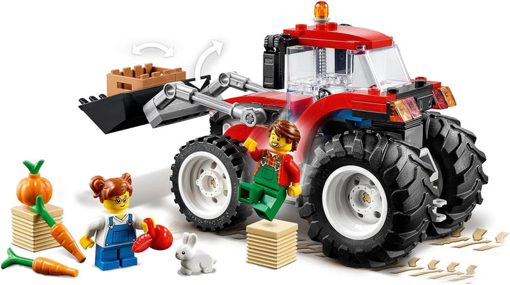LEGO City Traktor Spielzeug, Bauernhof Set mit Minifiguren und Tierfiguren, toll als Geschenk für Ju
