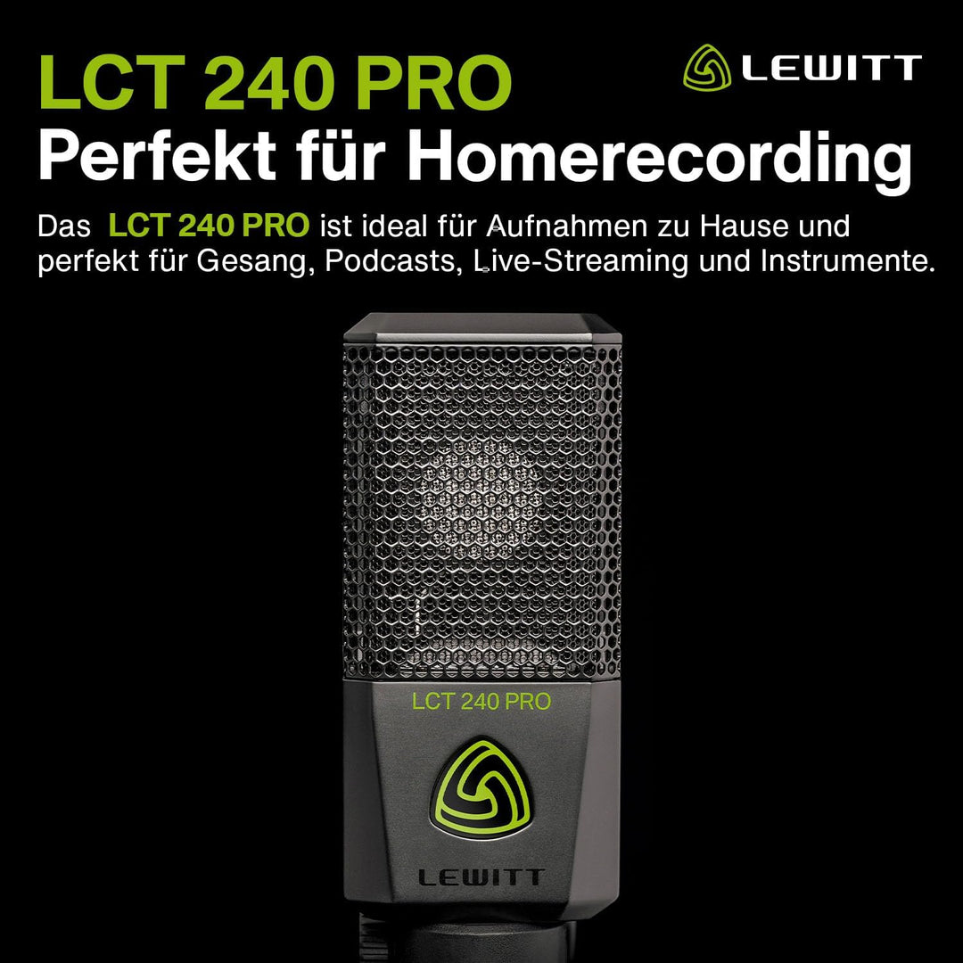 LCT 240 PRO - XLR-Kondensatormikrofon für Gesang, Instrumente, Podcasting & Streaming - professionel