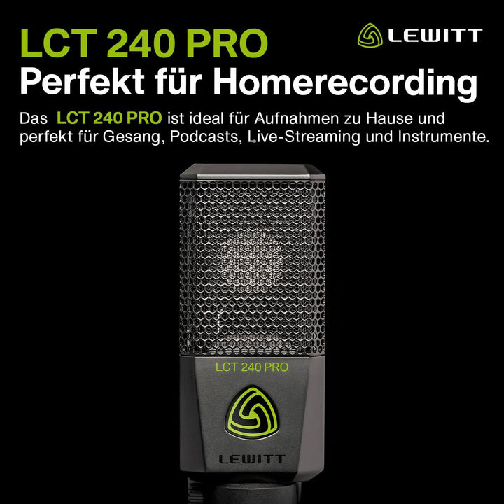 LCT 240 PRO - XLR-Kondensatormikrofon für Gesang, Instrumente, Podcasting & Streaming - professionel