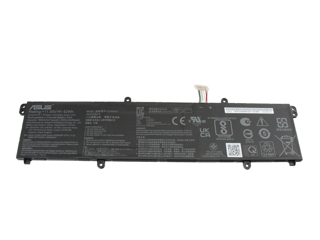 ASUS 0B200-03580300 Original Akku 42Wh für X421EA, X421EQ, X421EP, M433IA, VivoBook Flip 14 TP470EA,