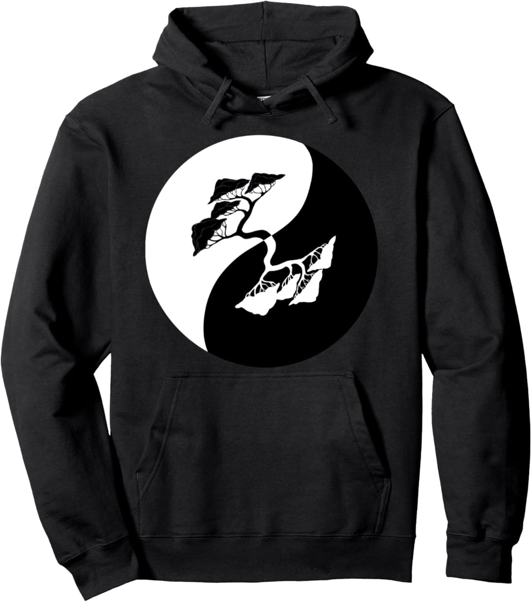 Yin und Yang Bonsai Baum Japan Buddha Zen Meditation Pullover Hoodie