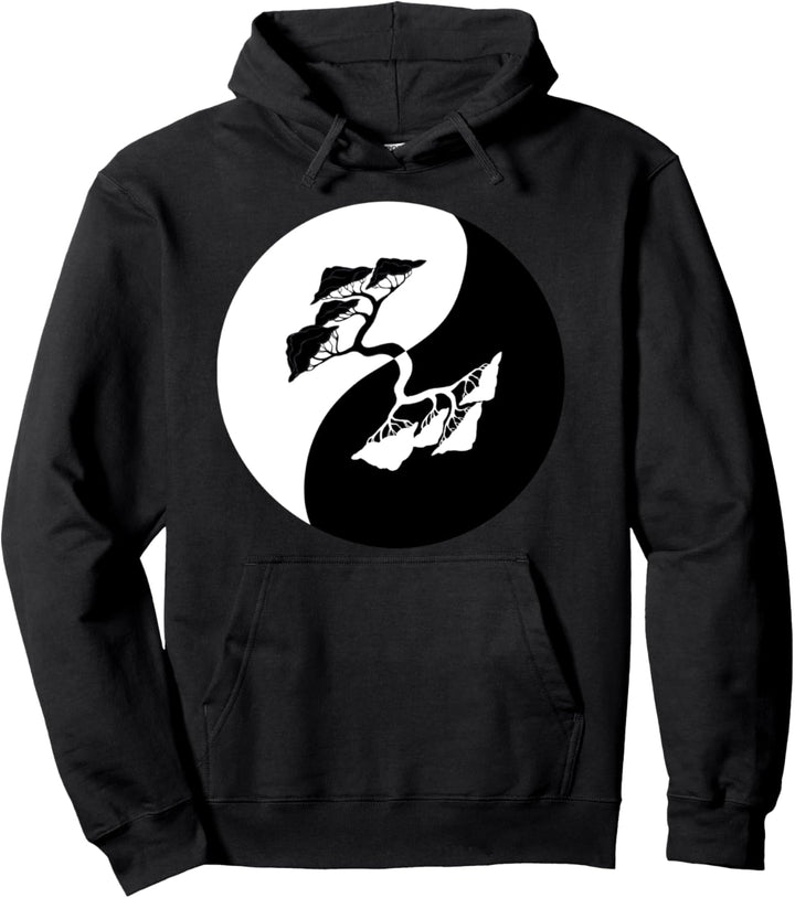 Yin und Yang Bonsai Baum Japan Buddha Zen Meditation Pullover Hoodie