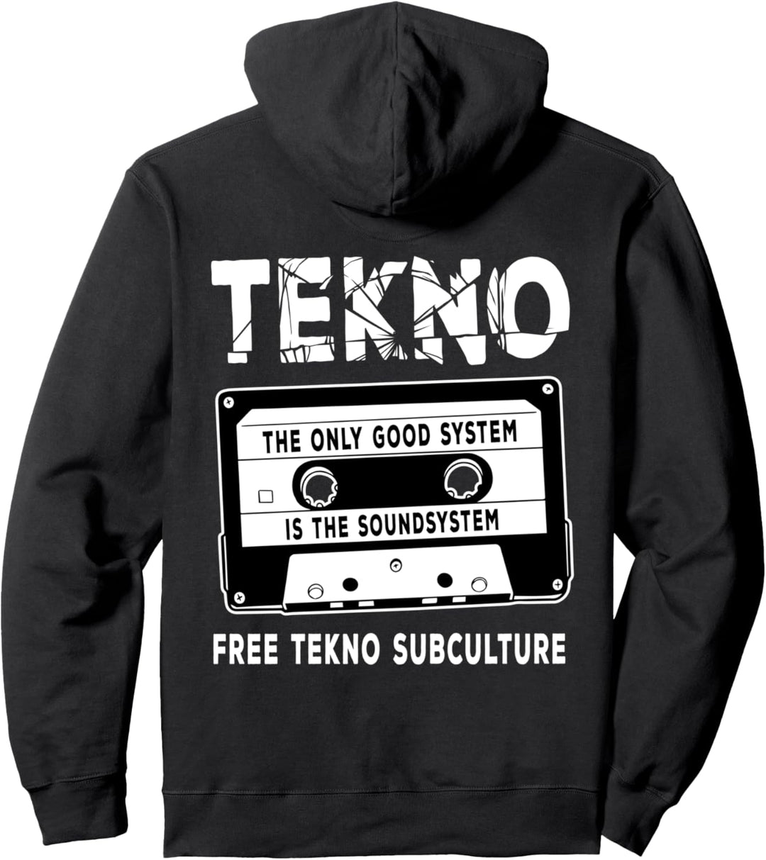 Musik Freetekno Party People Soundsystem DJ Rave Pullover Hoodie