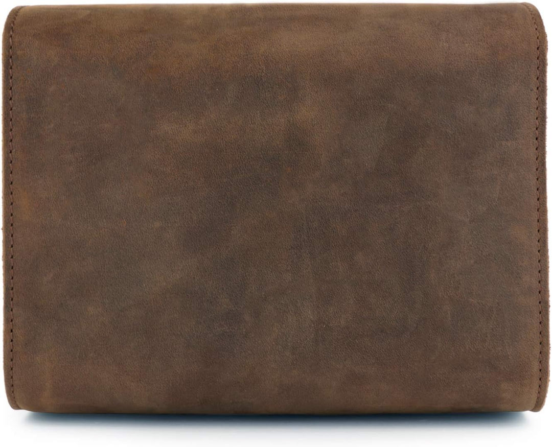 MegaGear Pebble Kameratasche - Kuriertasche aus echtem Leder für Spiegellose, Sofortbild- und DSLR K