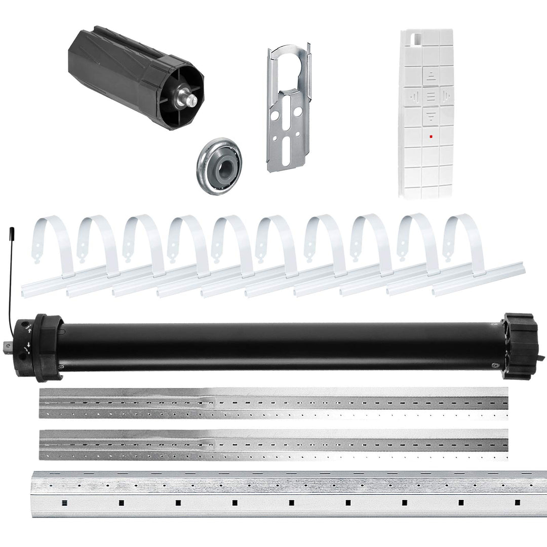 NOBILY Rolladen-Komplett-Set f. 60mm Achtkantwelle Mechanischer Funk Maxi-Rolladenmotor PR5 40Nm + M