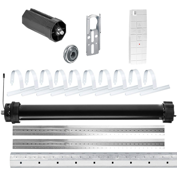 NOBILY Rolladen-Komplett-Set f. 60mm Achtkantwelle Mechanischer Funk Maxi-Rolladenmotor PR5 40Nm + M
