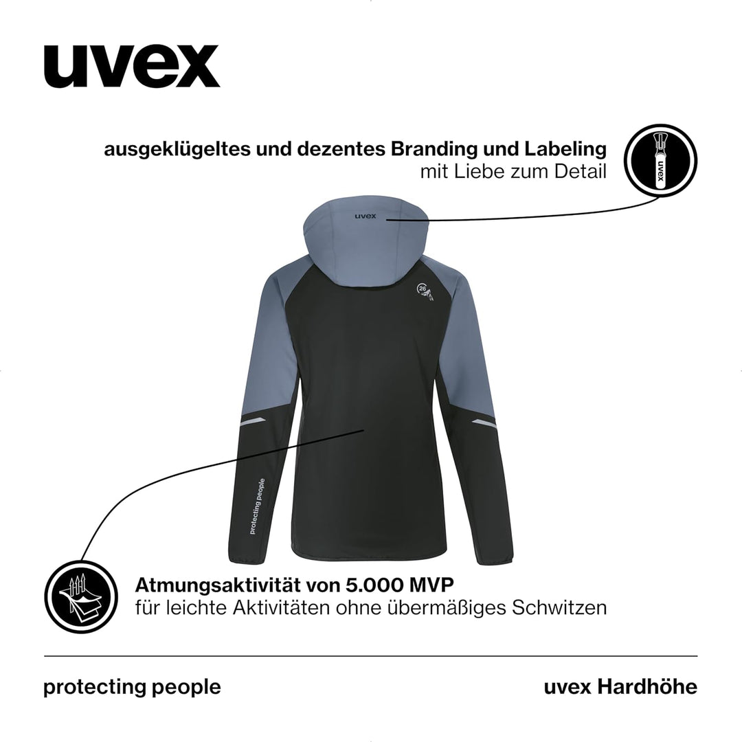 Uvex Hardhöhe - Softshelljacke für Damen - Funktions- & Übergangsjacke - wasserabweisend, atmungsakt