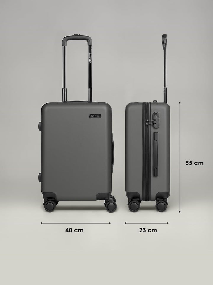 SMARTBOX Hartschalen-Kabinenkoffer 55x40x23 cm ABS 4-Doppelrollen | Edition 05, Volumen 41 L, Zahlen